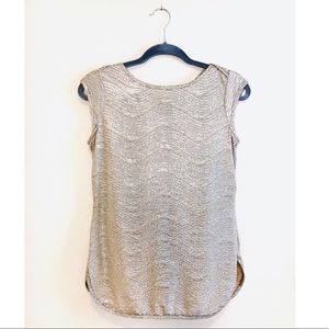 🥂Champagne Gold Cap Sleeve Top